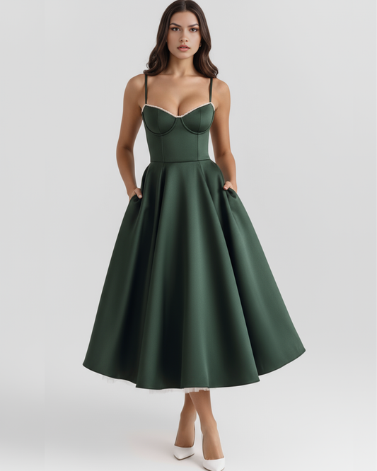 Vestido Selene – Verde Bosque
