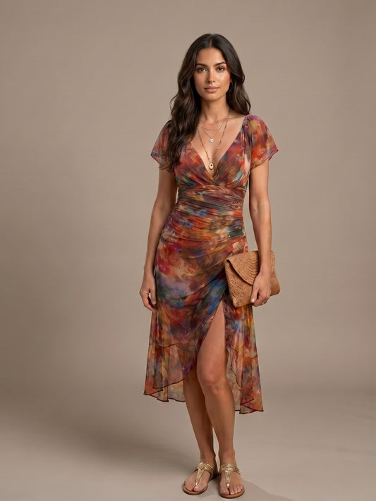 Vestido Midi Bohemio Atardecer