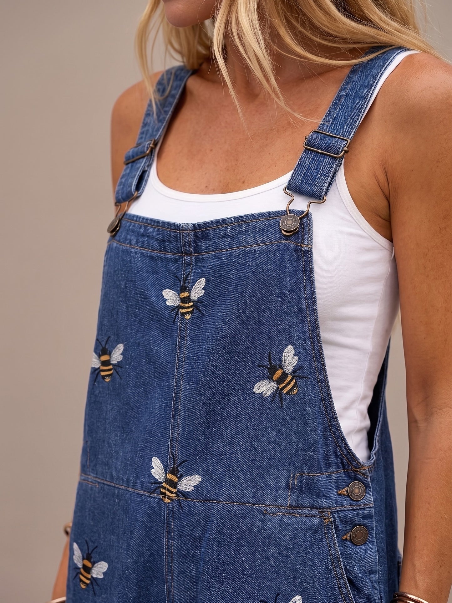 Mono Vaquero Estampado Abejas