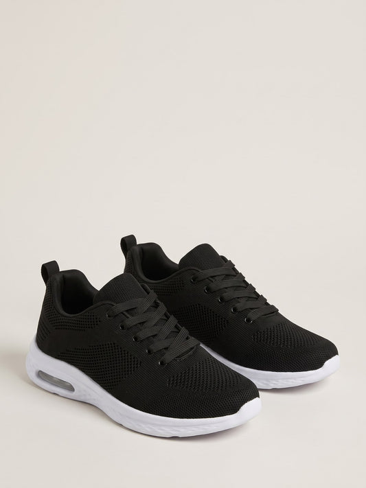 Clara — Zapatilla Cómoda de Diario - Negro · héroe