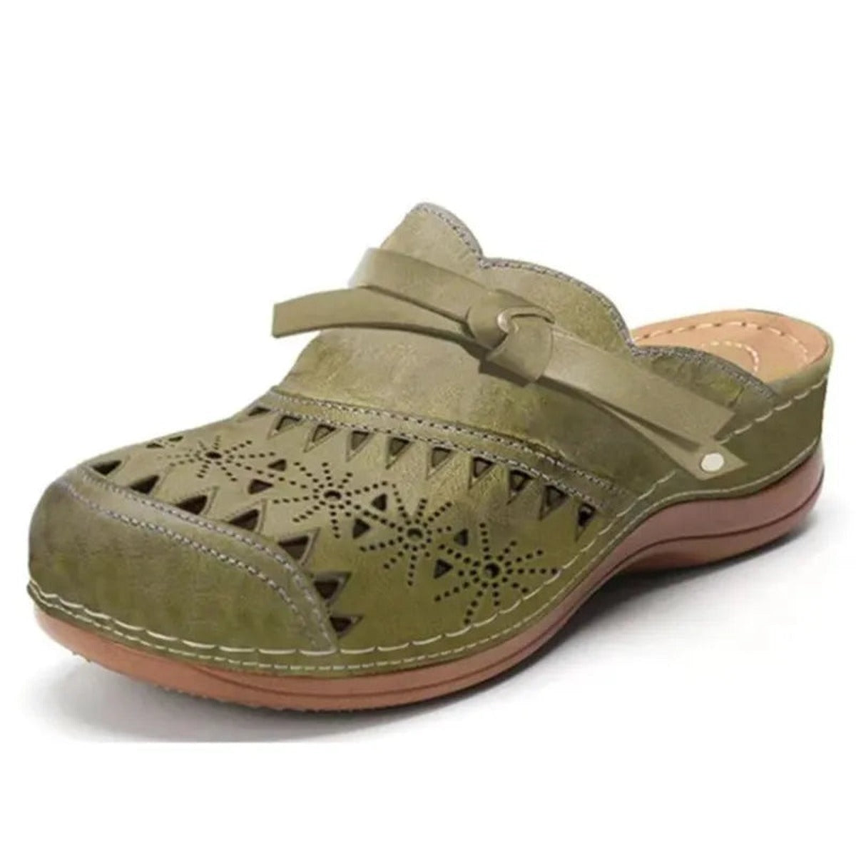 Nube — Zuecos Acolchados de Diario - Verde Militar