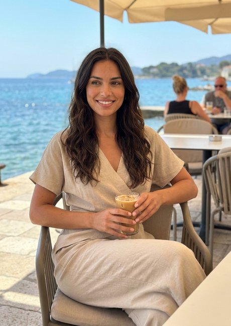 Clienta de Aria Belmonte con su look favorito