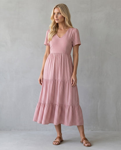 Flor | Vestido Midi de Lunares