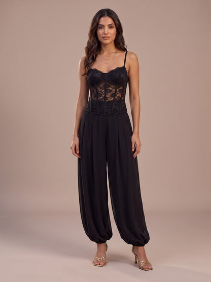 Valentina | Conjunto de Encaje y Pantalón Bombacho
