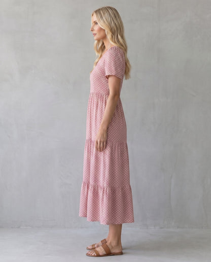 Flor | Vestido Midi de Lunares