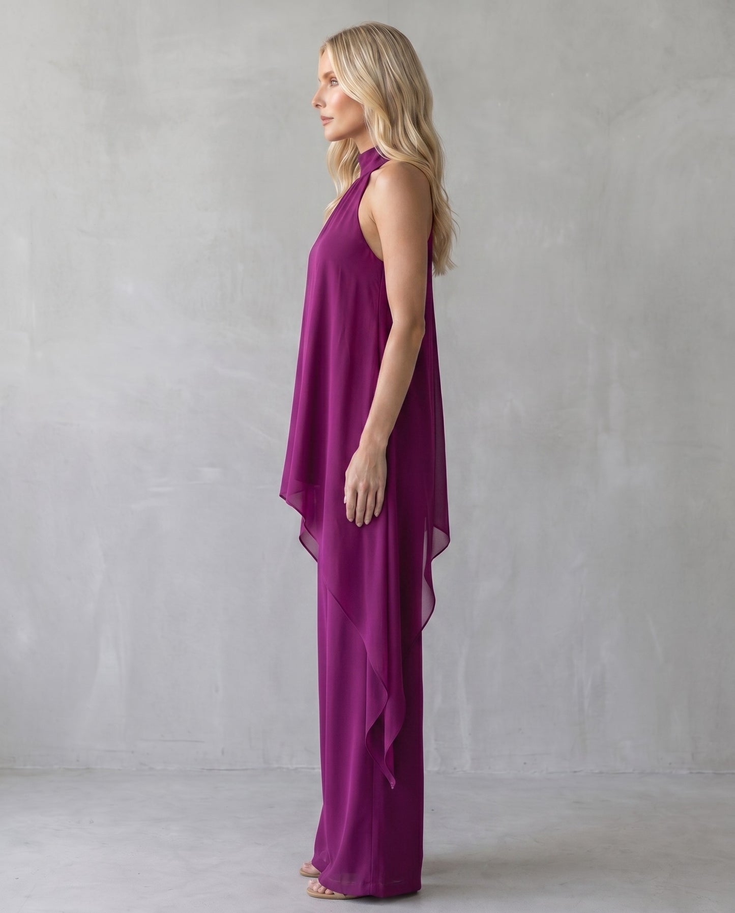 Semme | Conjunto Halter de Gasa y Pantalón Palazzo
