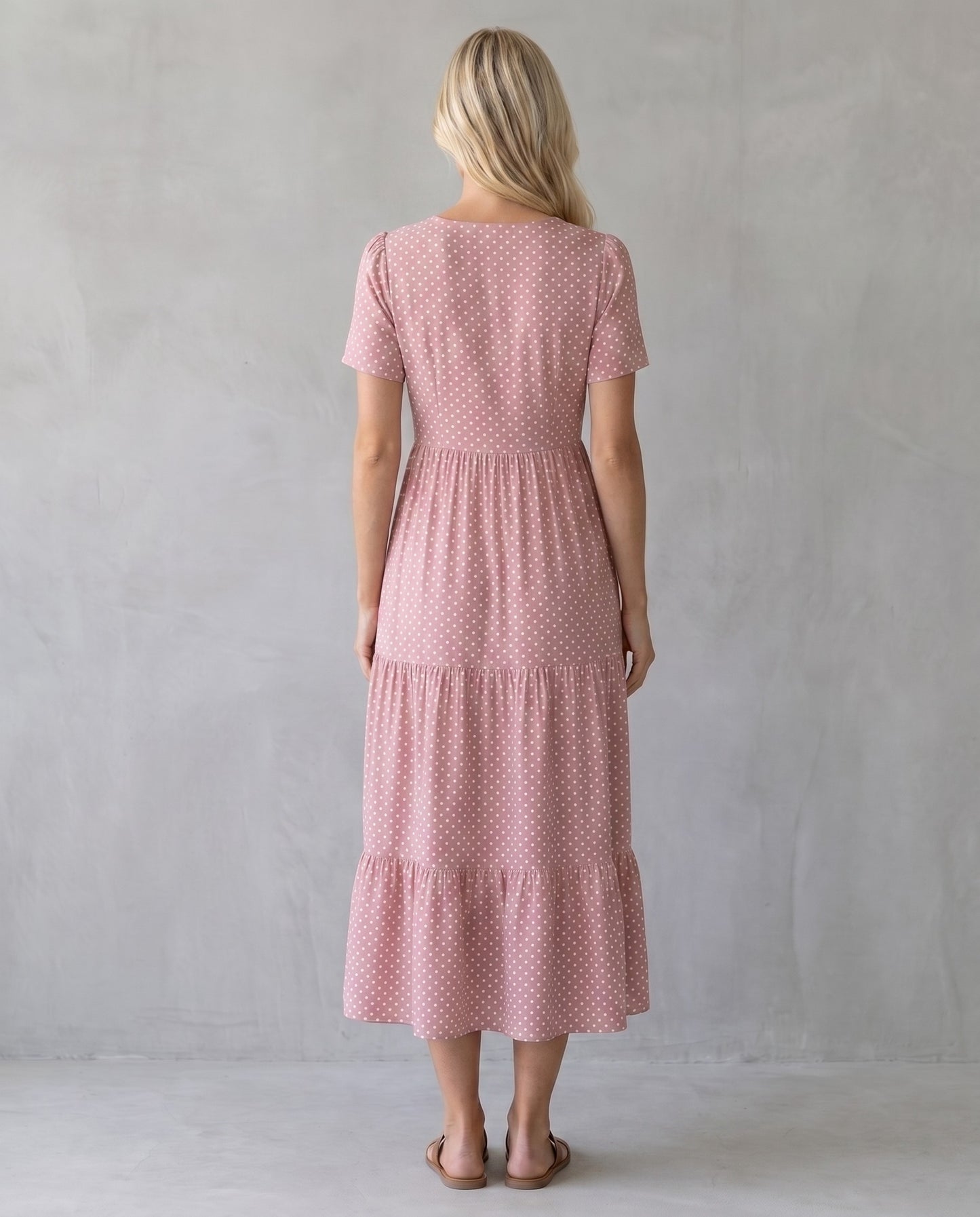 Flor | Vestido Midi de Lunares