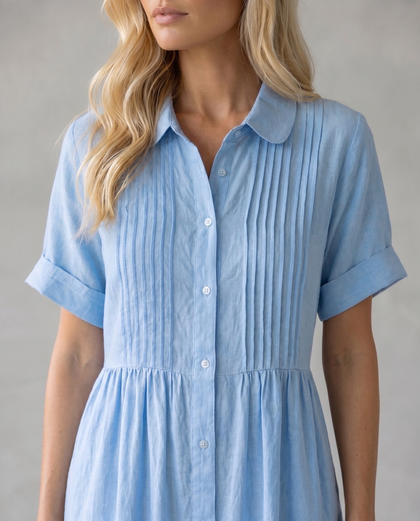 Capri | Vestido Midi Camisero de Lino