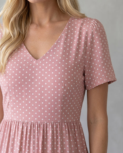 Flor | Vestido Midi de Lunares
