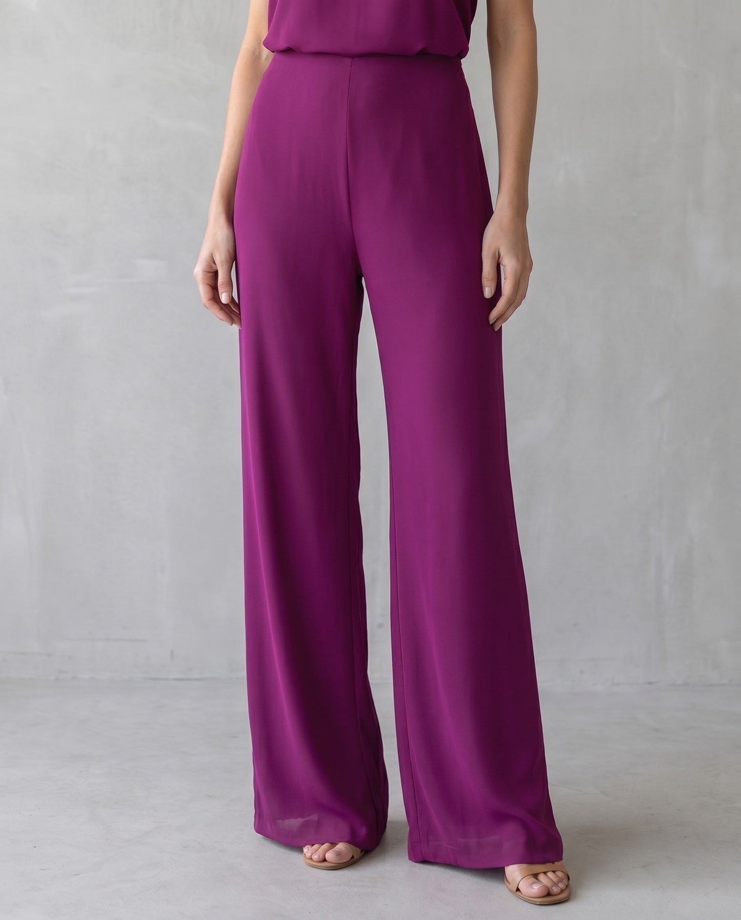 Semme | Conjunto Halter de Gasa y Pantalón Palazzo