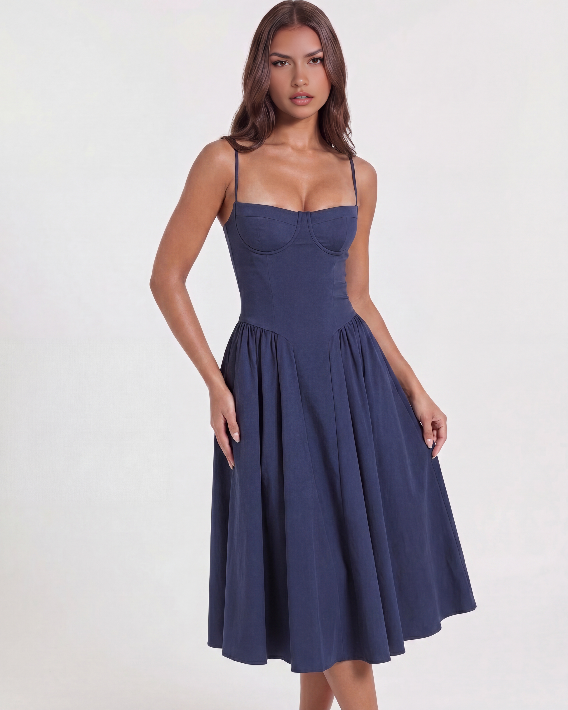 Vestido Francesca – Azul Marino