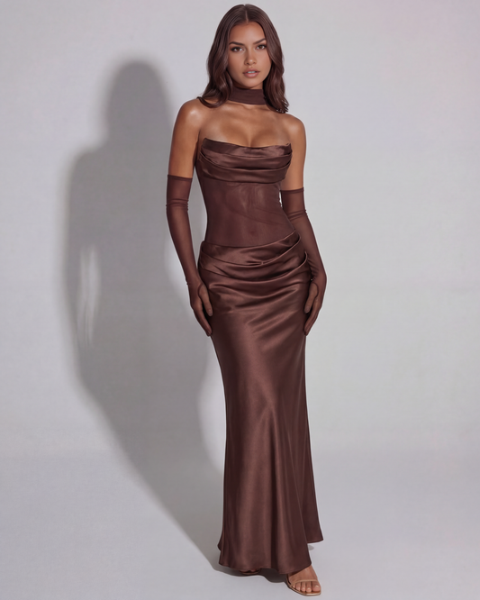 Vestido Vittoria – Marrón
