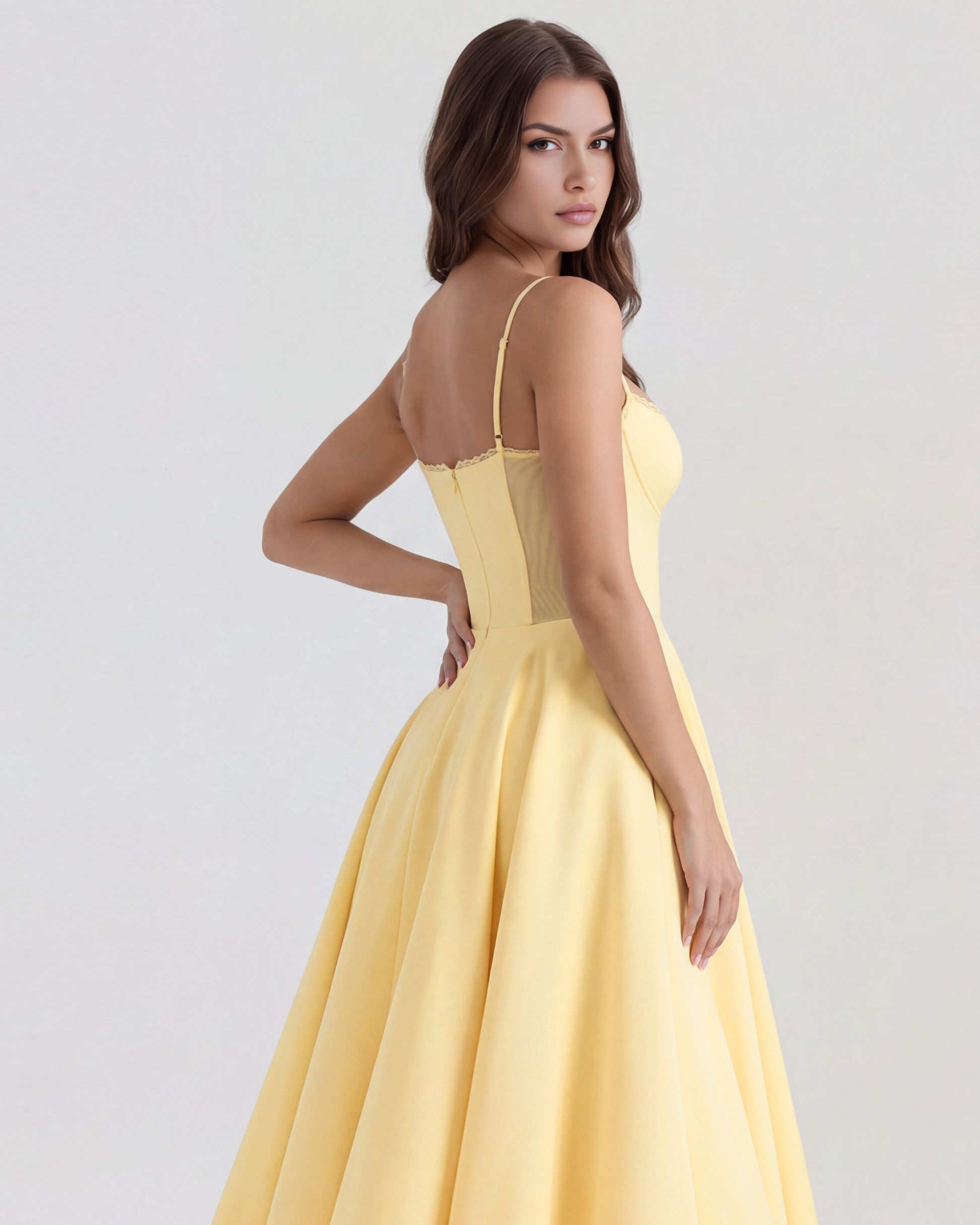 Vestido Selene – Amarillo Mantequilla