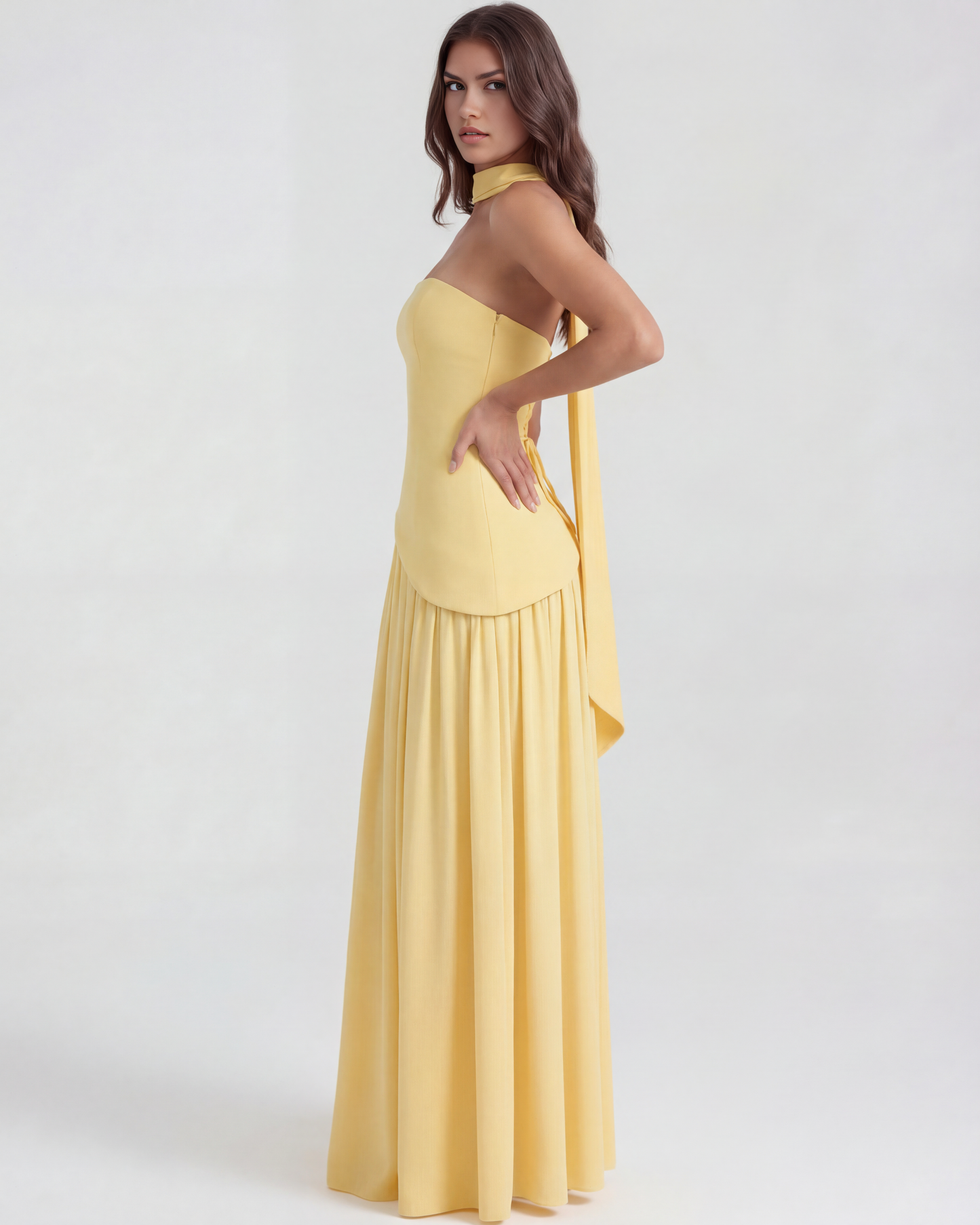 Vestido Serena – Amarillo Mantequilla
