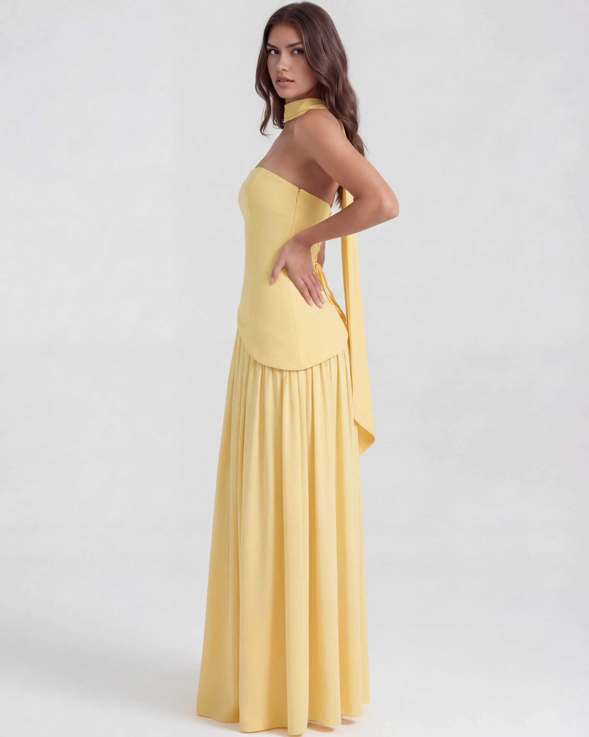 Vestido Serena – Amarillo Mantequilla