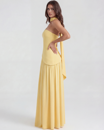 Vestido Serena – Amarillo Mantequilla