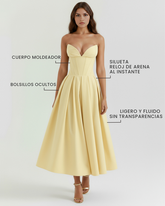 Vestido Amalfi – Amarillo Claro