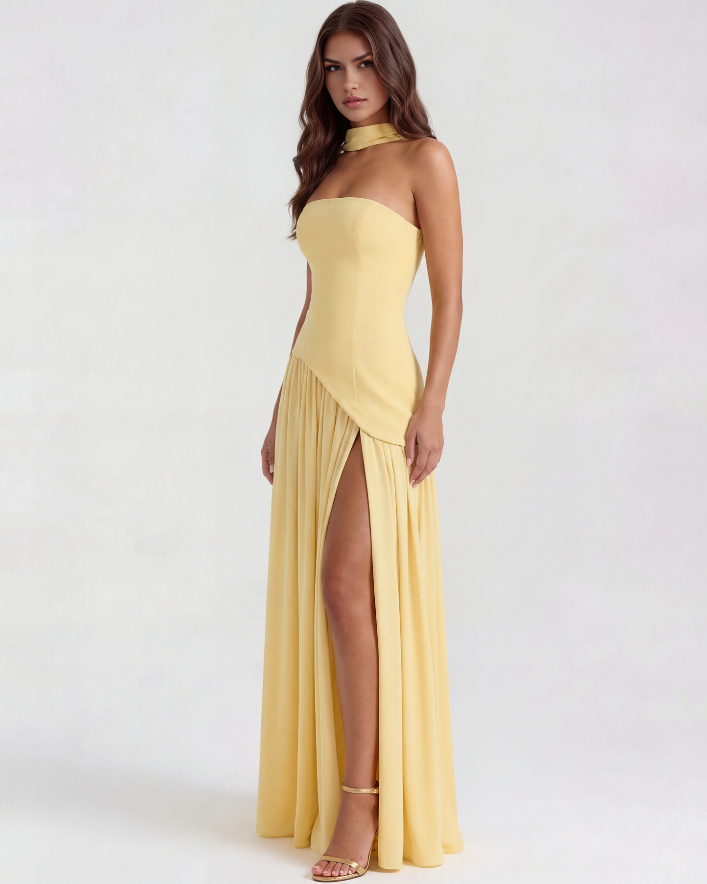 Vestido Serena – Amarillo Mantequilla