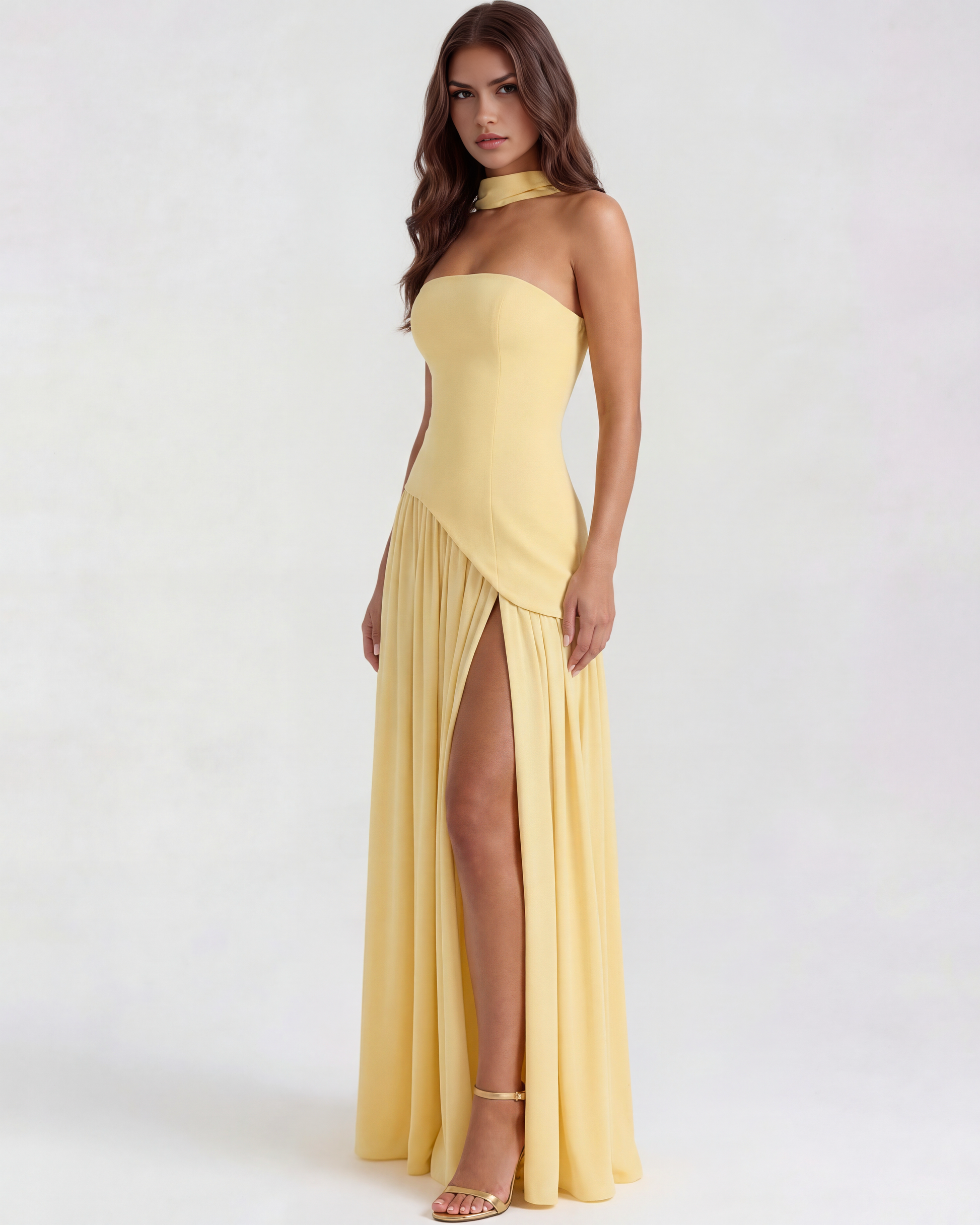 Vestido Serena – Amarillo Mantequilla