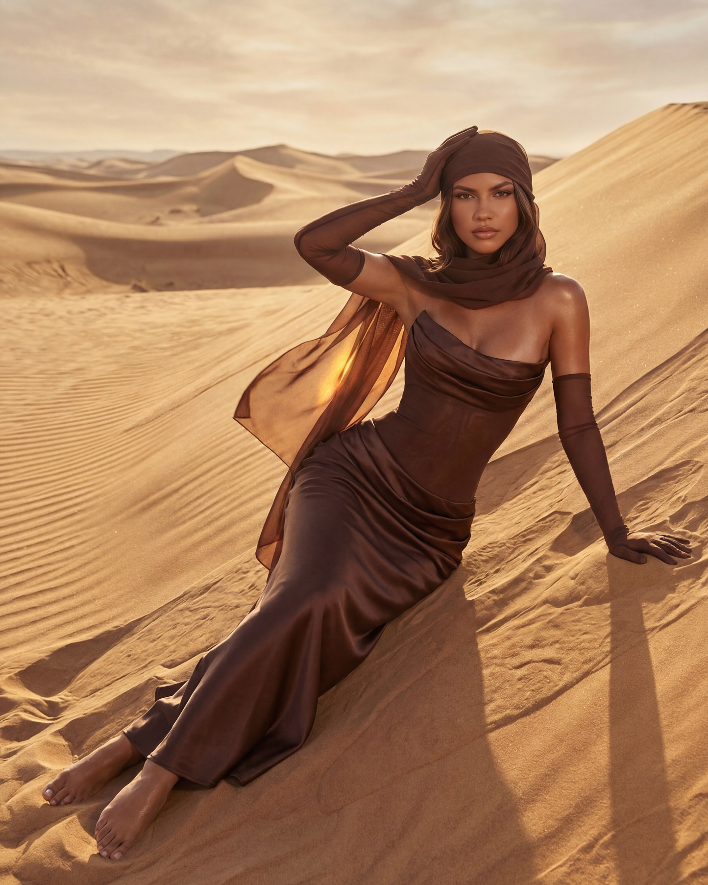 Vestido Vittoria – Marrón
