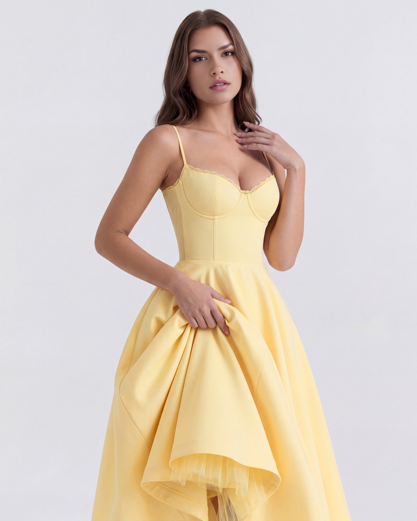 Vestido Selene – Amarillo Mantequilla