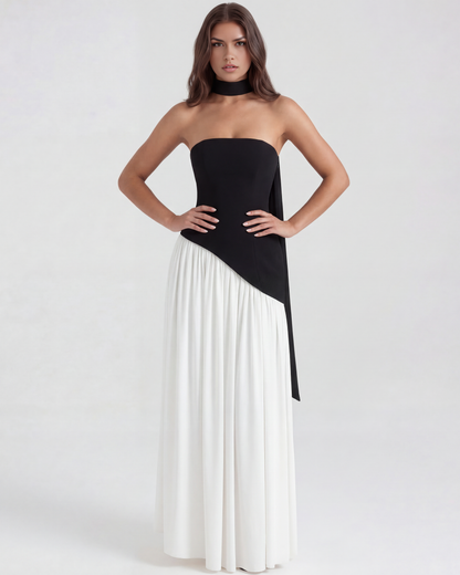 Vestido Serena – Blanco y Negro