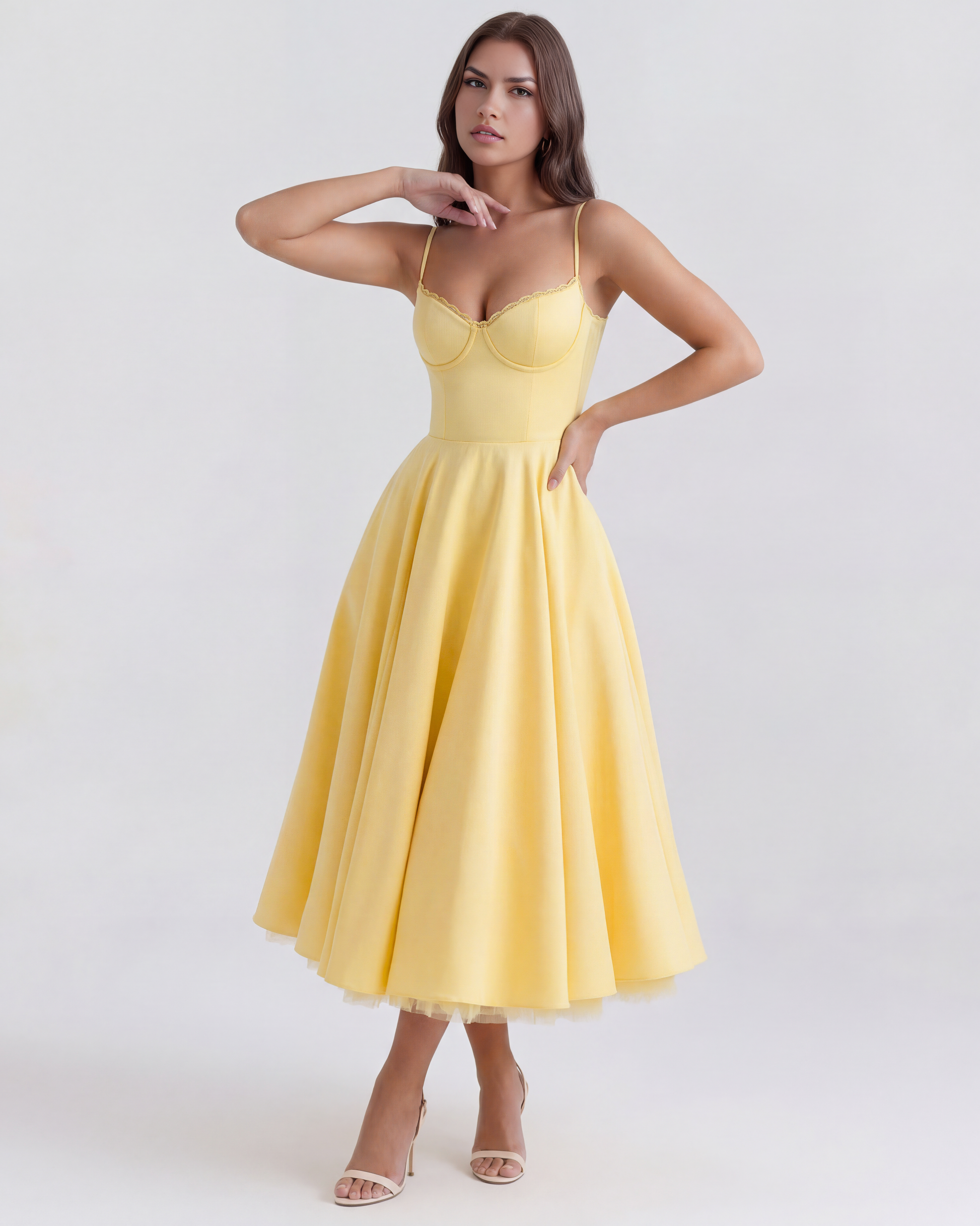 Vestido Selene – Amarillo Mantequilla