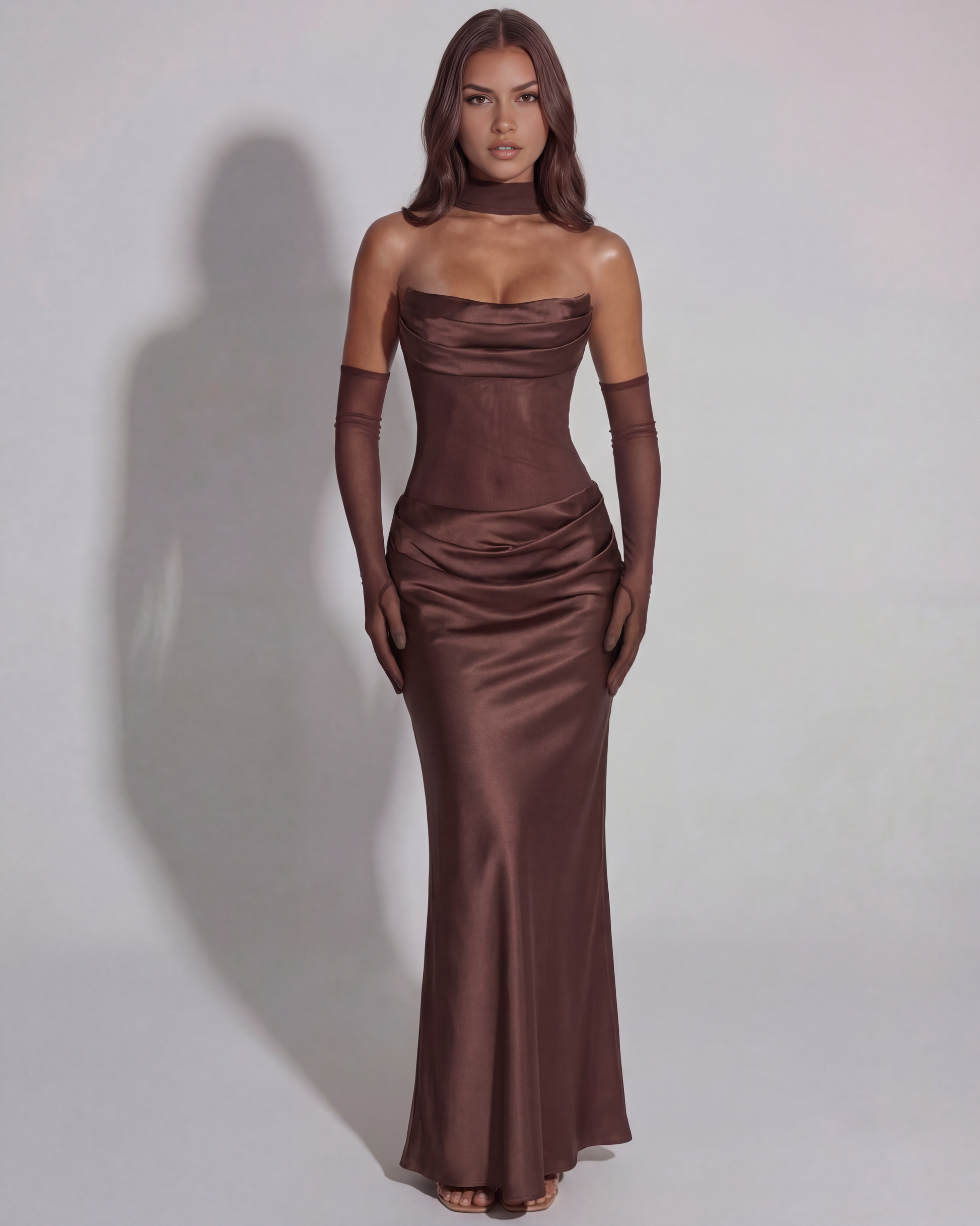 Vestido Vittoria – Marrón