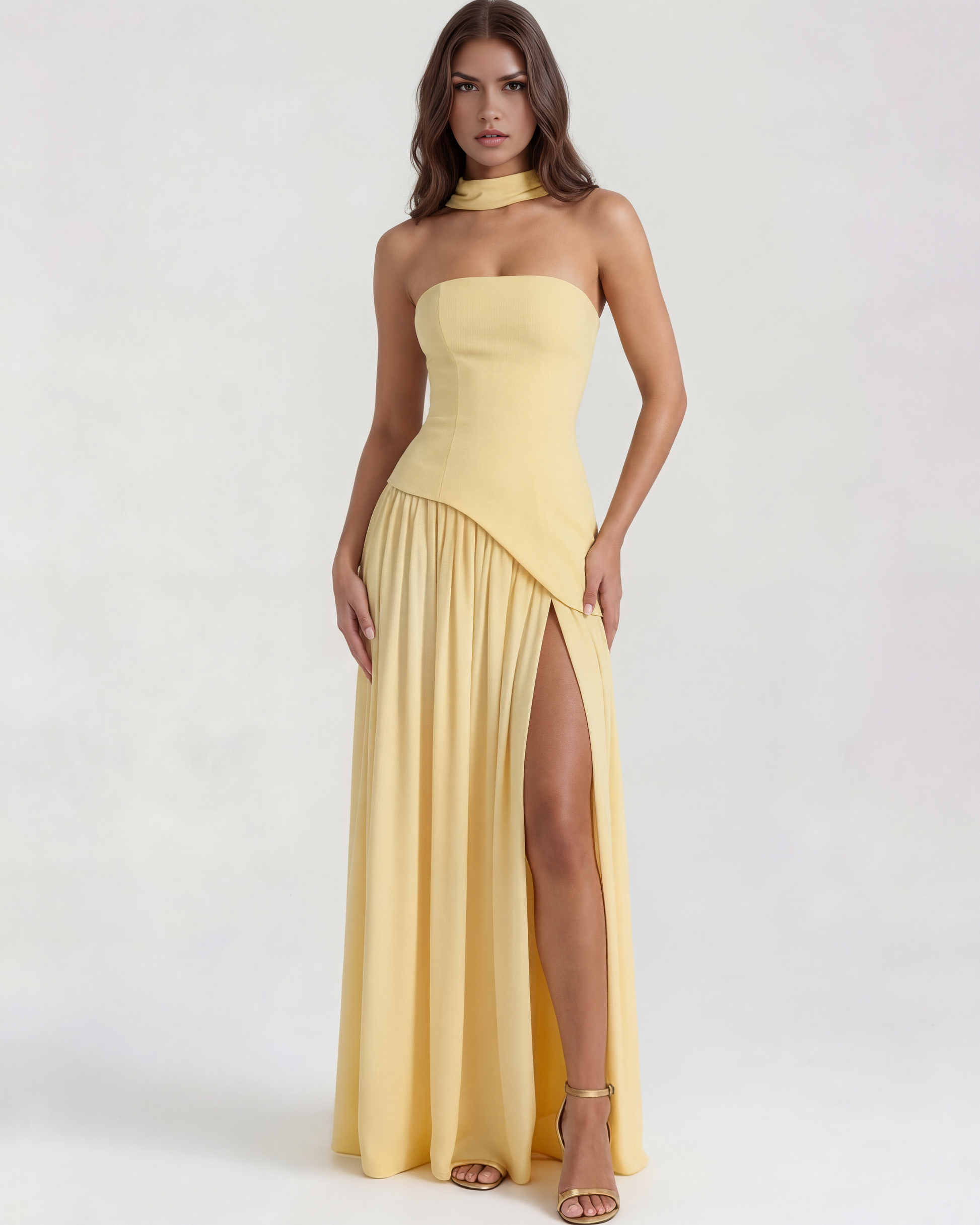 Vestido Serena – Amarillo Mantequilla