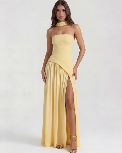 Vestido Serena – Amarillo Mantequilla