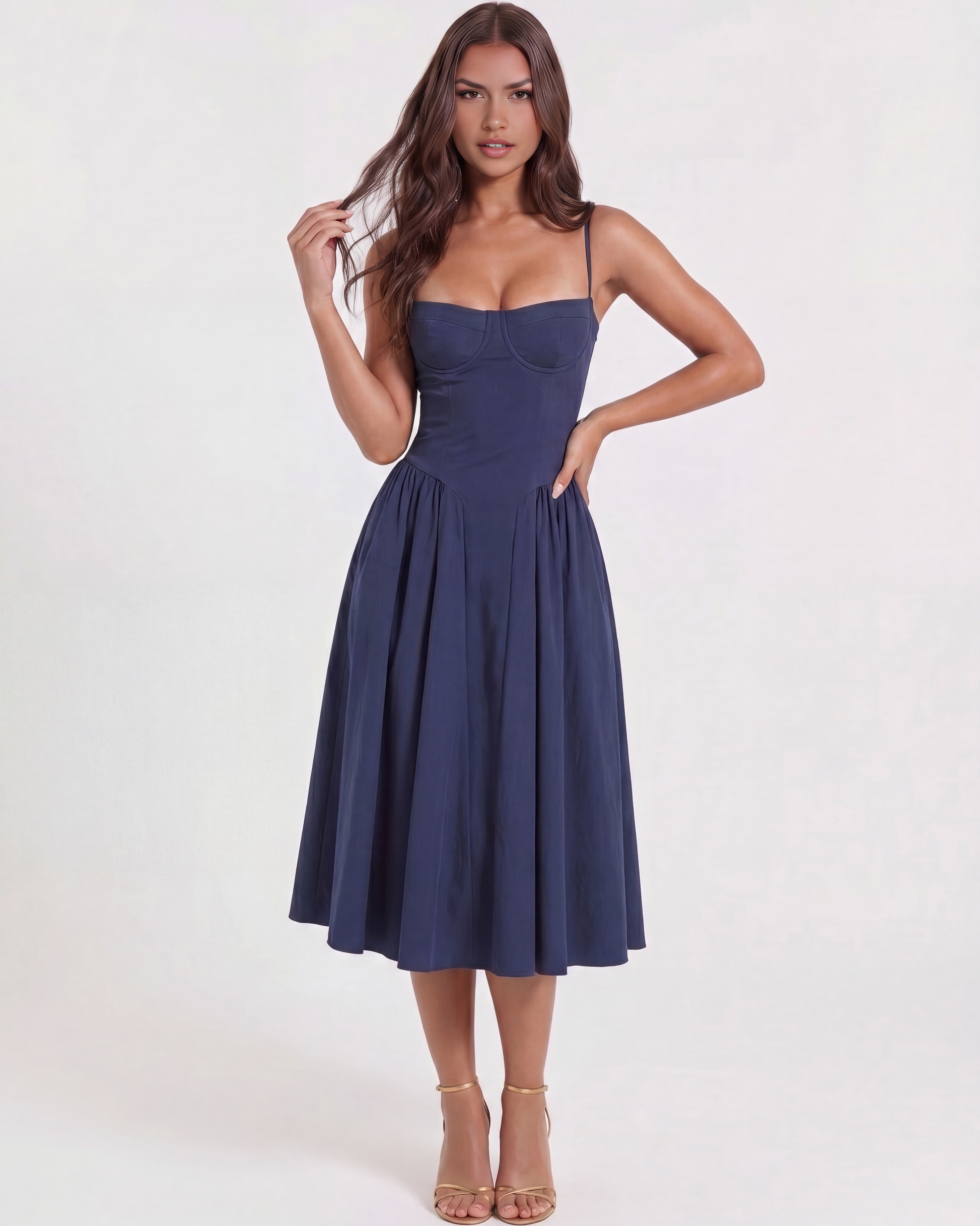 Vestido Francesca – Azul Marino