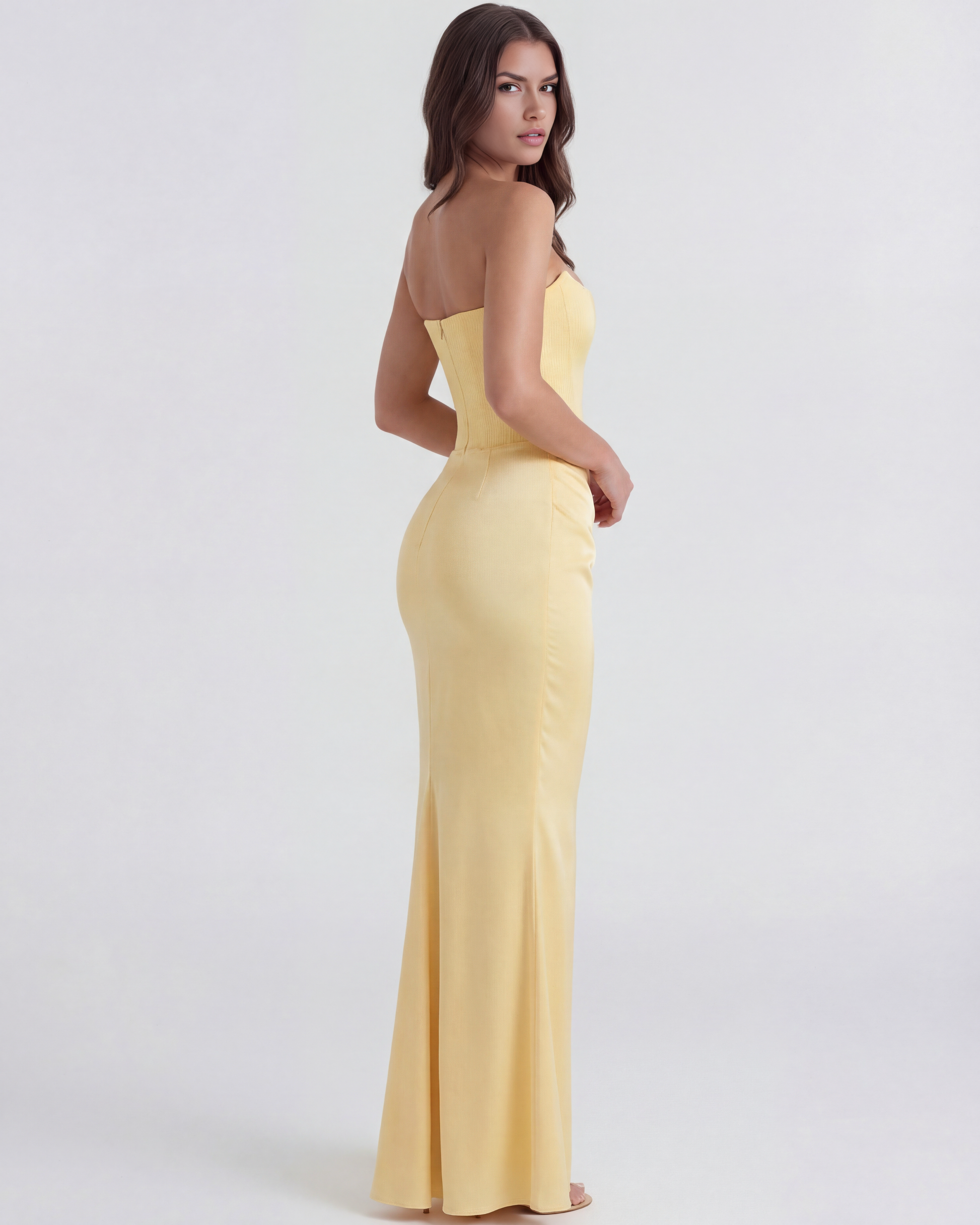 Vestido Rosalind – Amarillo Mantequilla