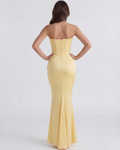 Vestido Rosalind – Amarillo Mantequilla