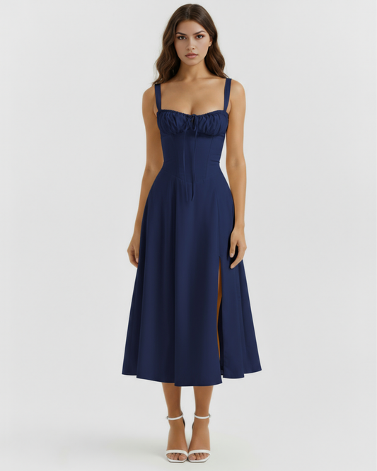 Vestido Aurora – Azul Oscuro
