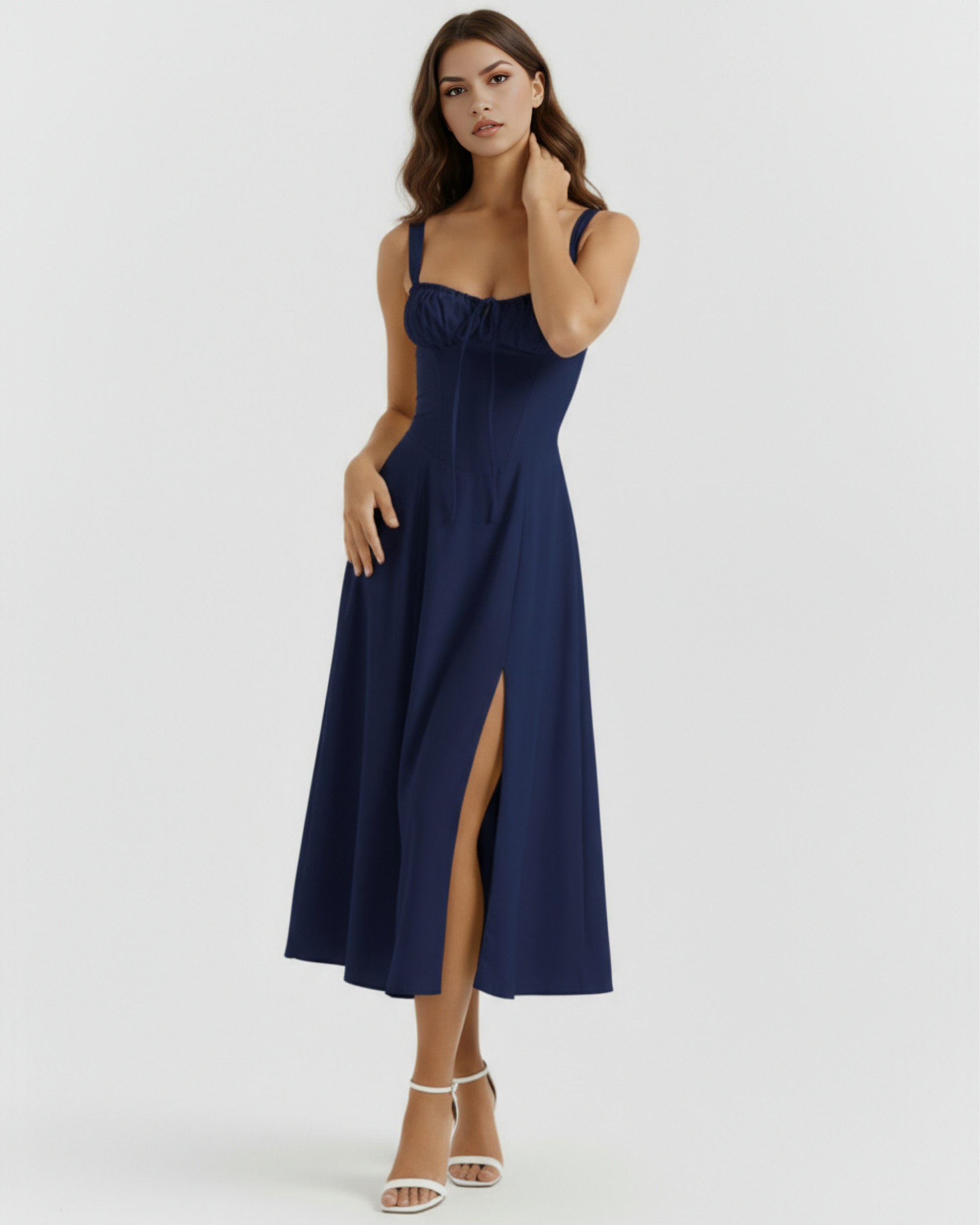 Vestido Aurora – Azul Oscuro