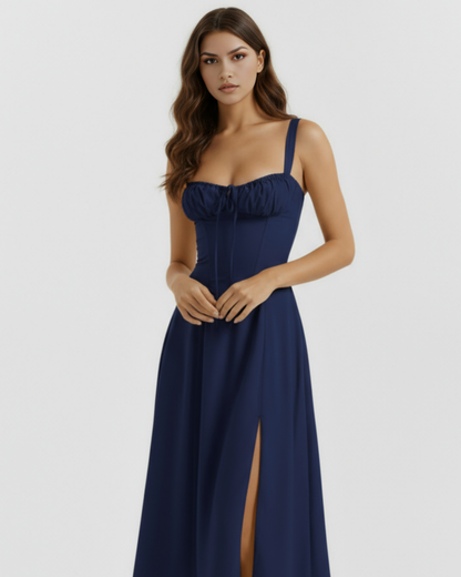 Vestido Aurora – Azul Oscuro
