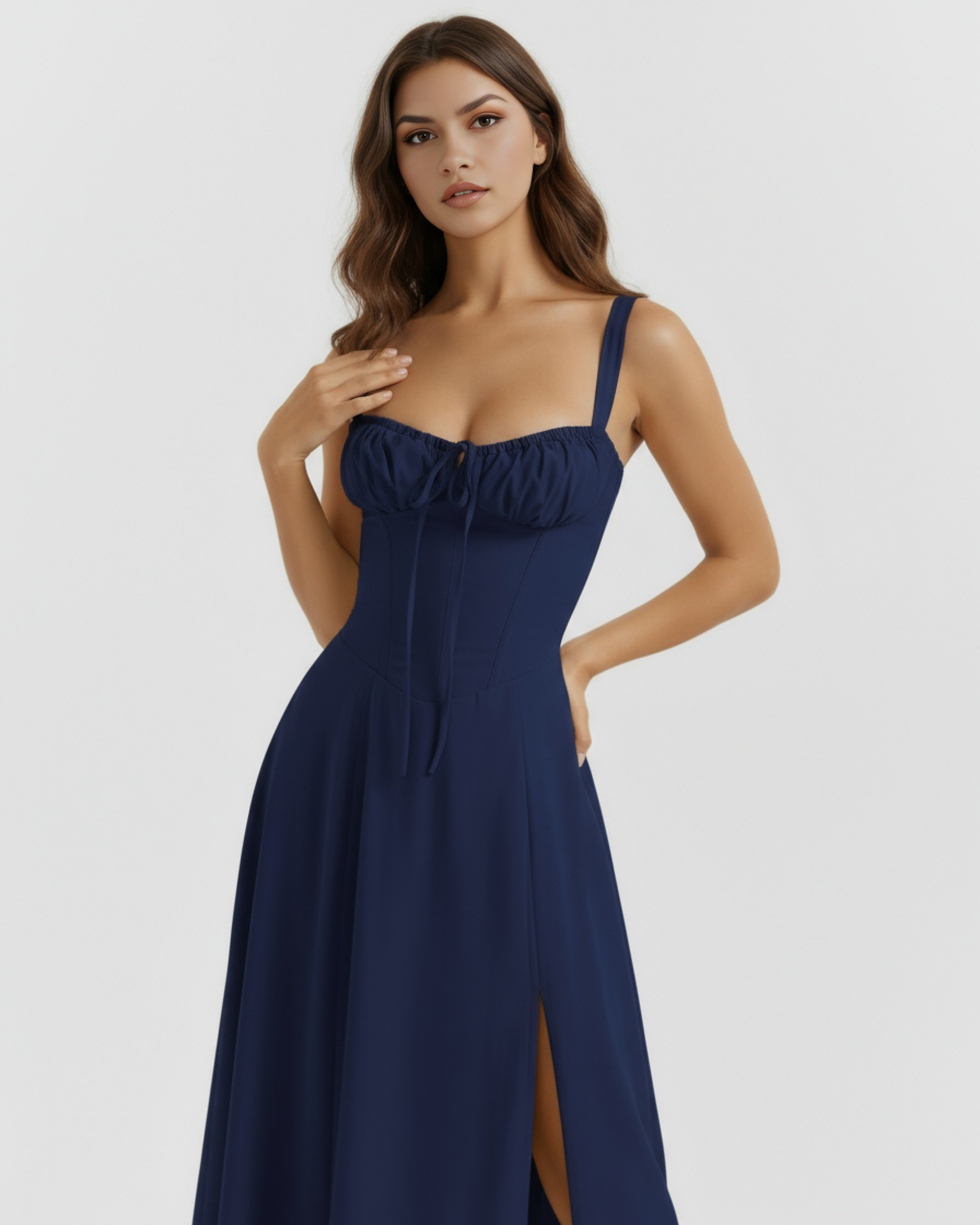 Vestido Aurora – Azul Oscuro