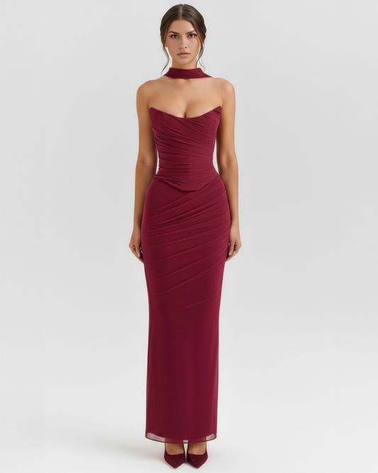 Vestido Malu – Burdeos