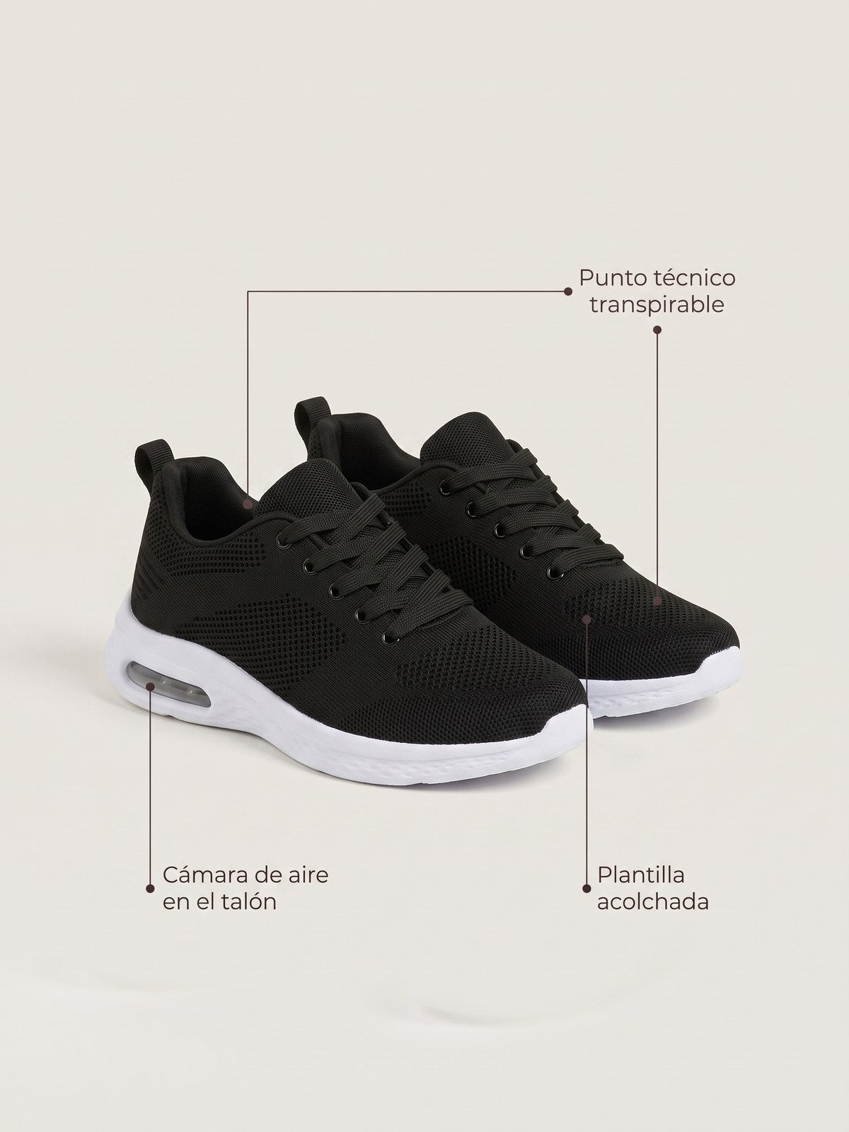 Clara — Zapatilla Cómoda de Diario · ventajas
