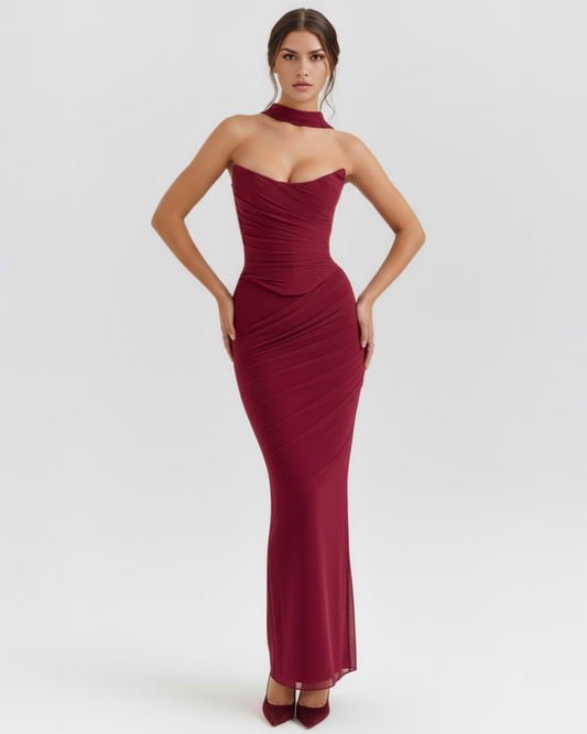 Vestido Malu – Burdeos