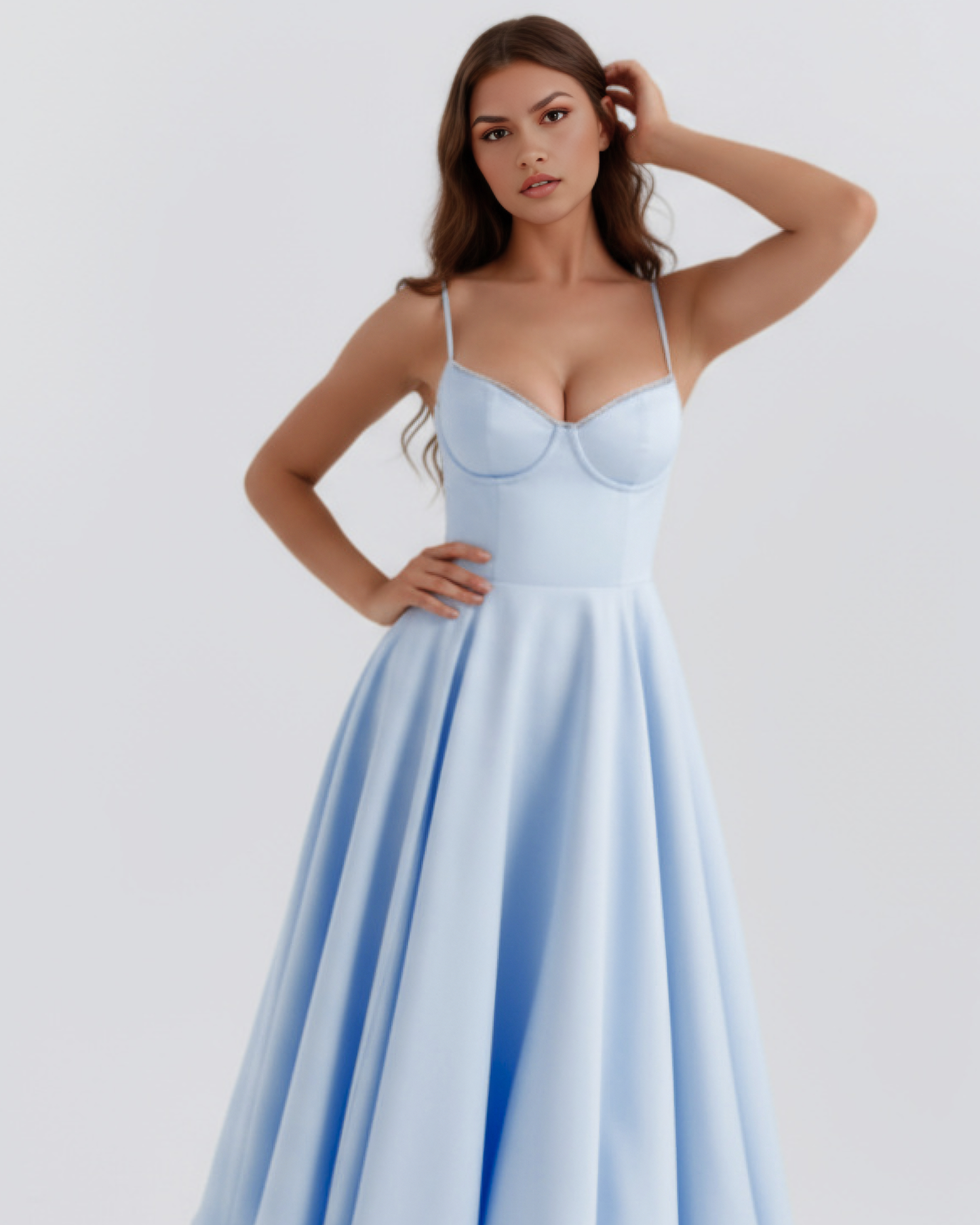 Vestido Selene – Azul Bebé