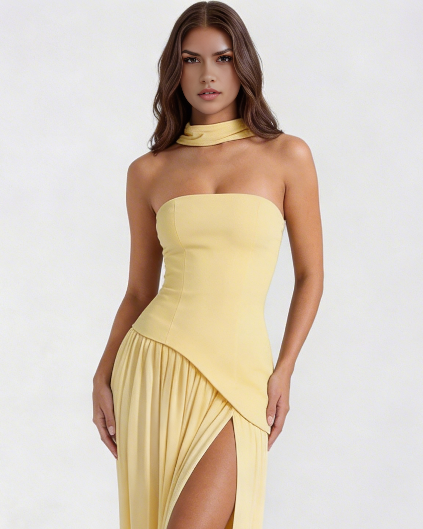 Vestido Serena – Amarillo Mantequilla