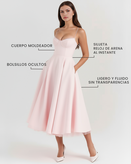 Vestido Selene – Rosa Empolvado