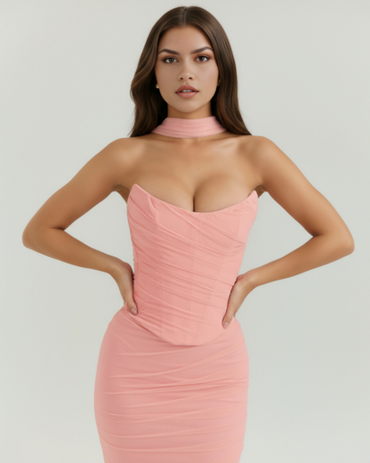 Vestido Malu – Rosa
