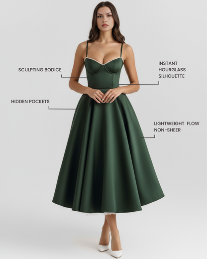 Vestido Selene – Verde Bosque