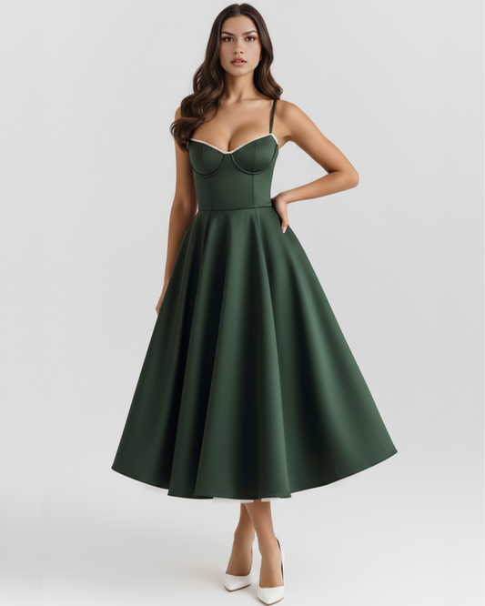 Vestido Selene – Verde Bosque