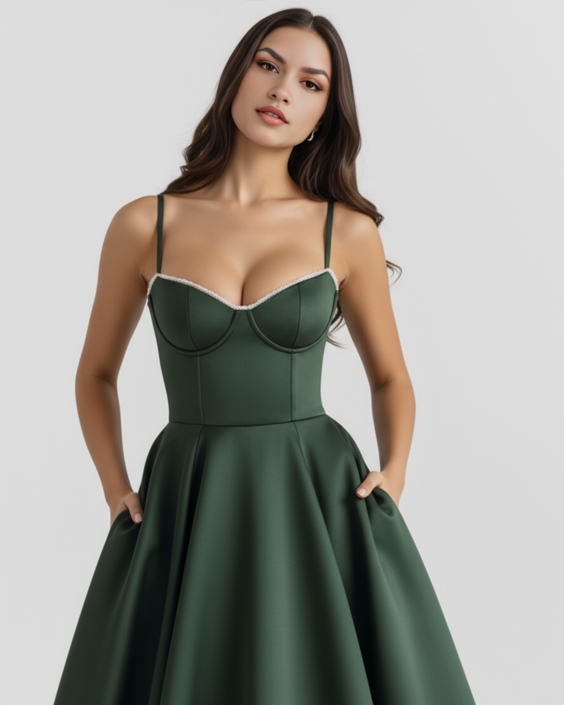 Vestido Selene – Verde Bosque