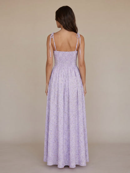 Vestido Largo Floral con Corsé