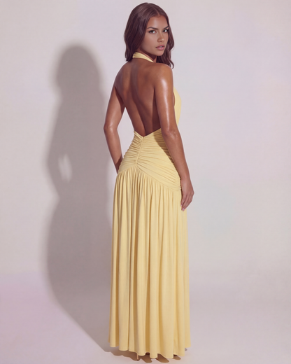 Vestido Alba – Amarillo Mantequilla