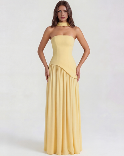 Vestido Serena – Amarillo Mantequilla